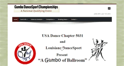 Desktop Screenshot of gumboofballroom.org
